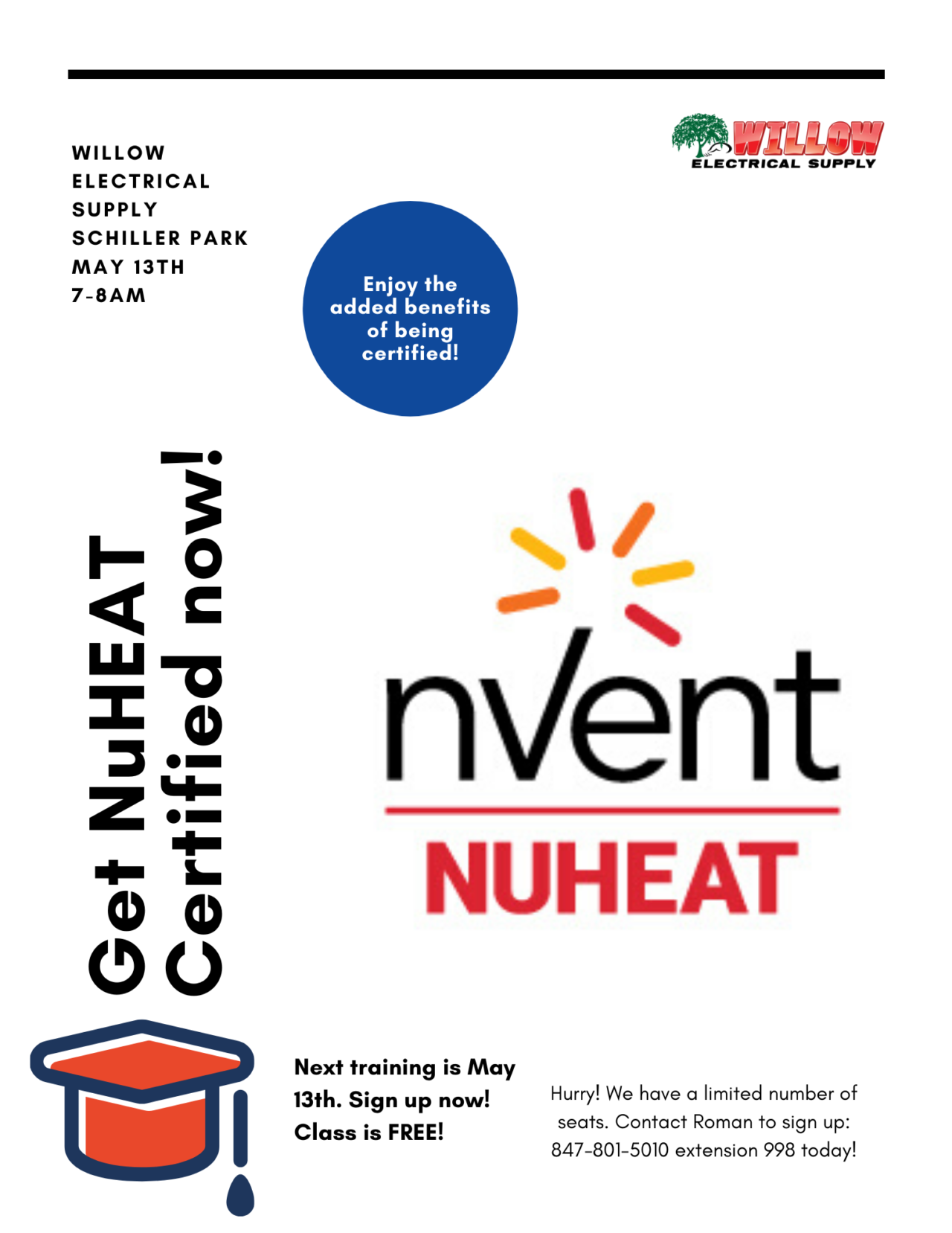 Get NuHeat Certifed now ! Willow Electrical Supply